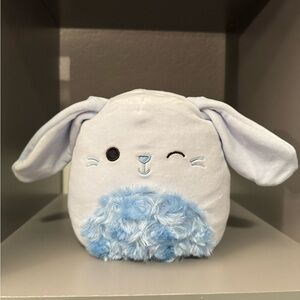 Squishmallow Plush Bunny Toy - Light Blue